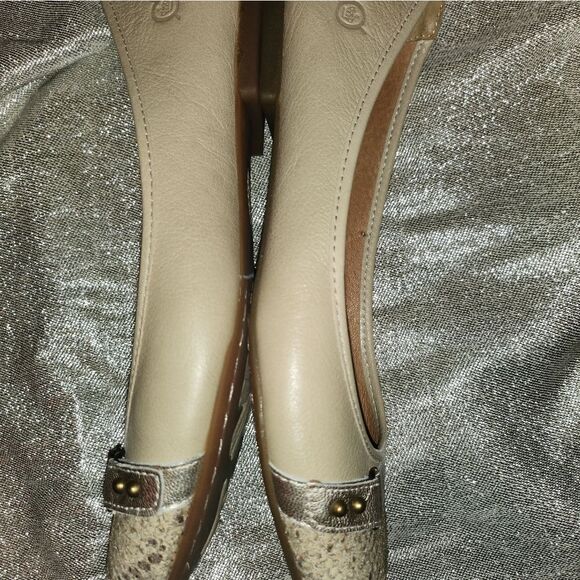 Born Leather Snakeskin Print Cap Toe Ballet Flats size 8 - Picture 5 of 5